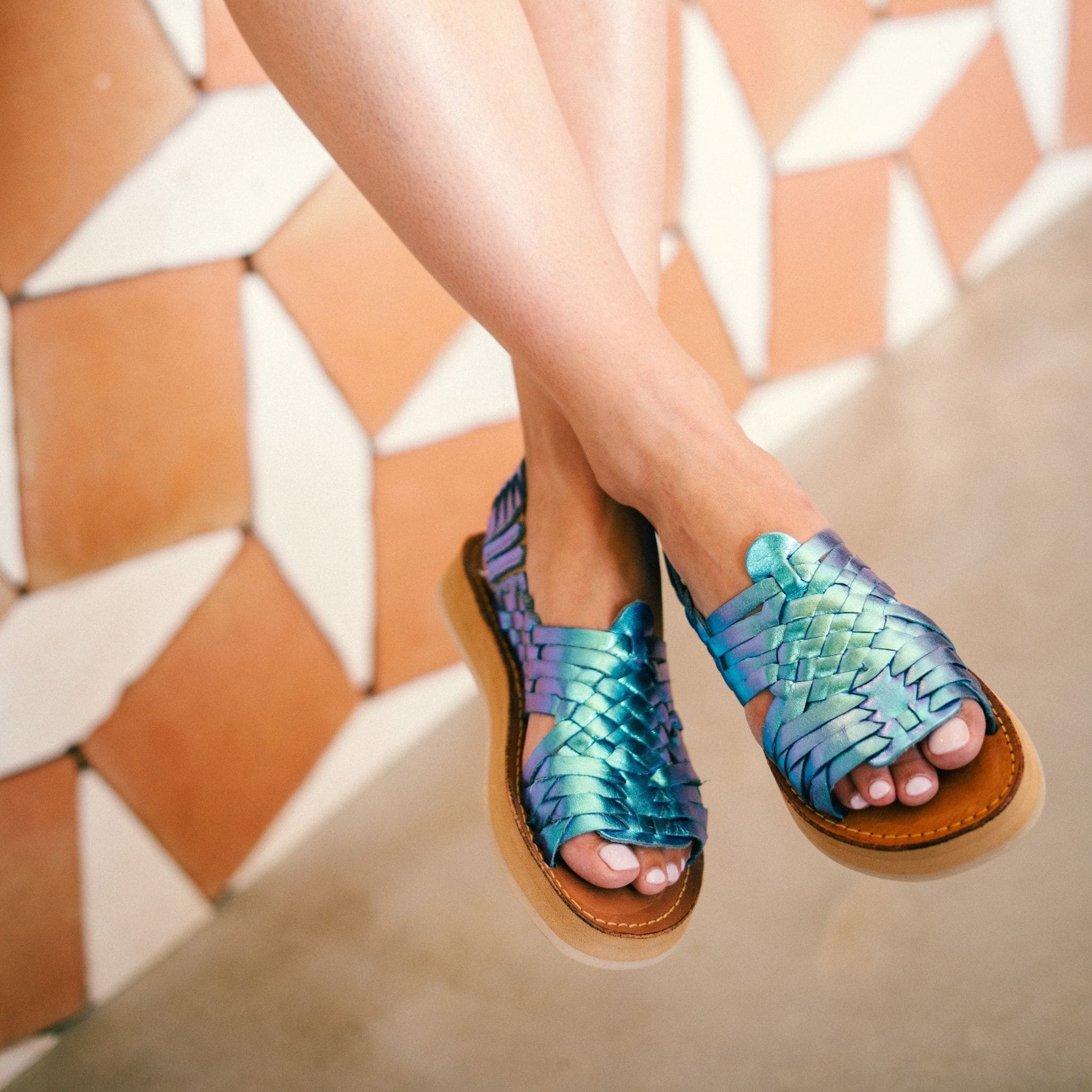 Frida Blue Mermaid - Sandale Mapache