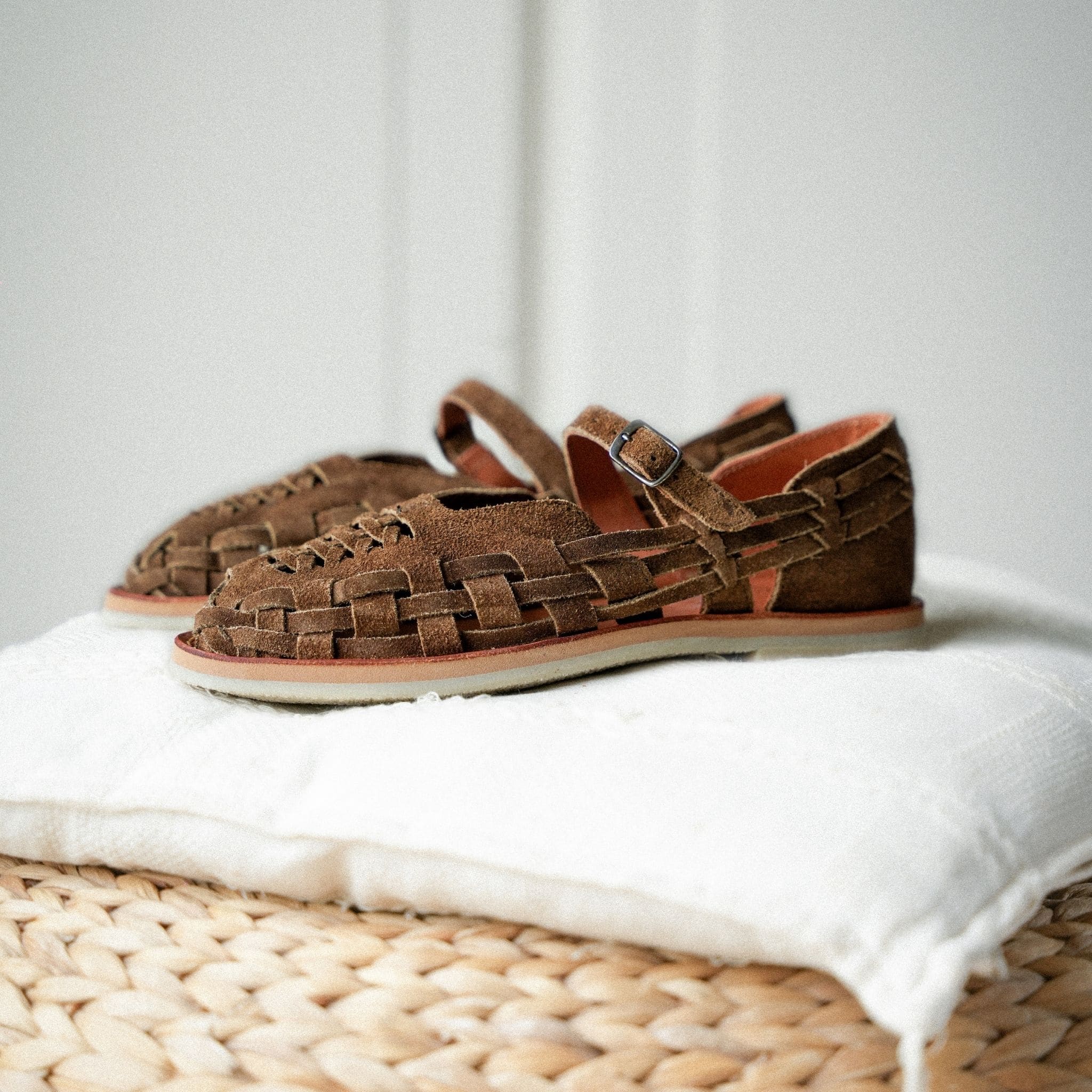 GABY SUEDE MOKA - HUARACHE FEMME MAPACHE