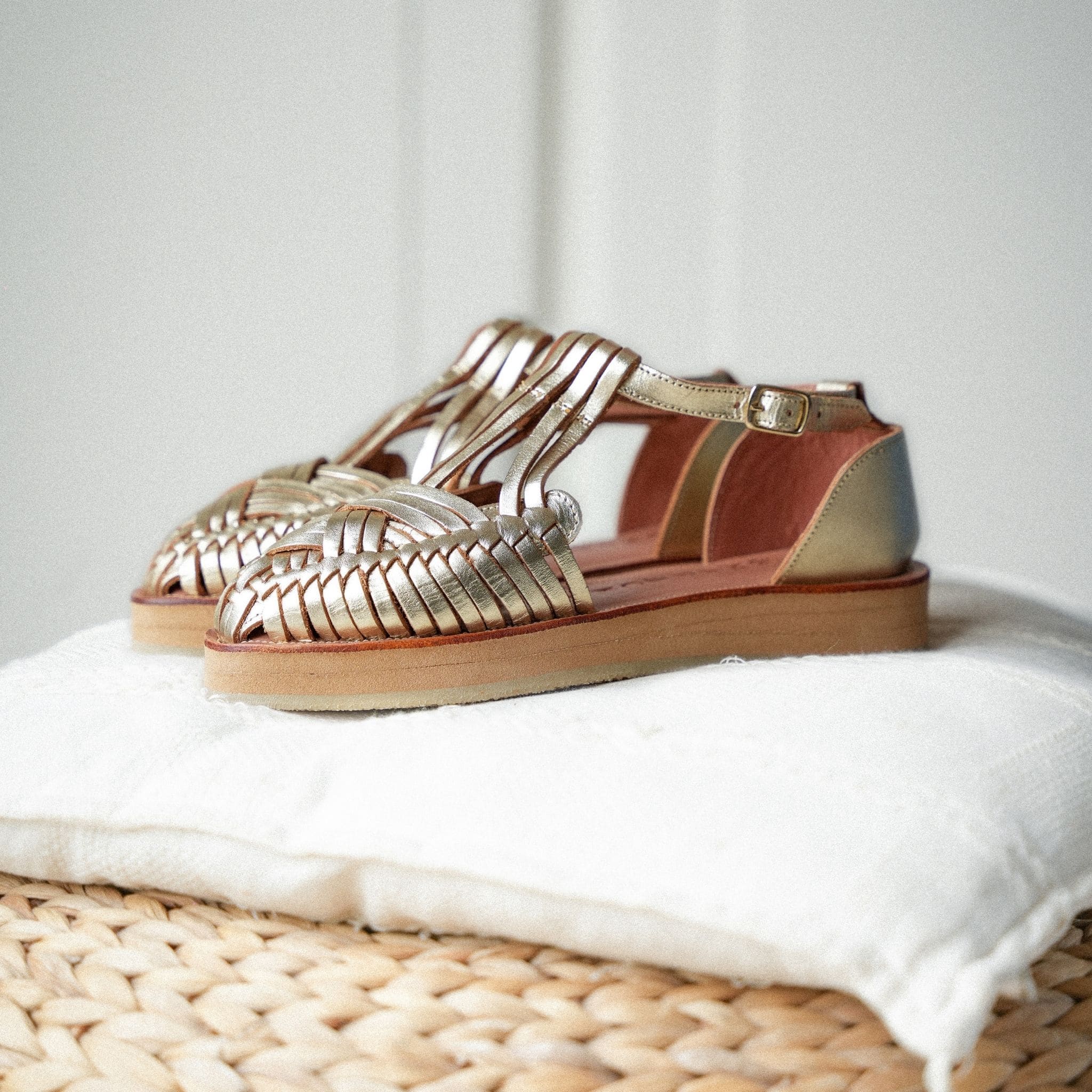 ISIDORA CHAMPAGNE - HUARACHE FEMME MAPACHE