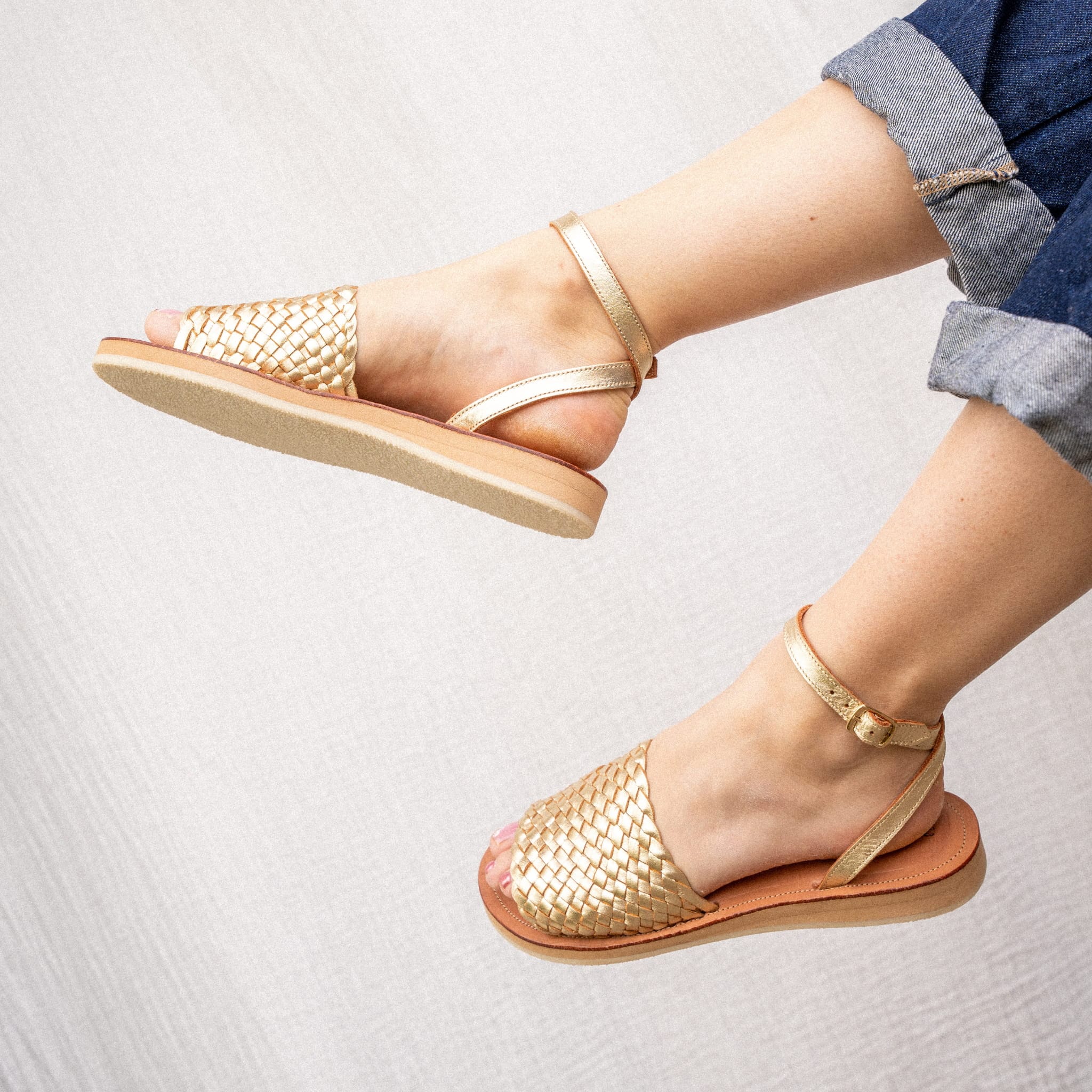 MILA CHAMPAGNE - SANDALE FEMME MAPACHE