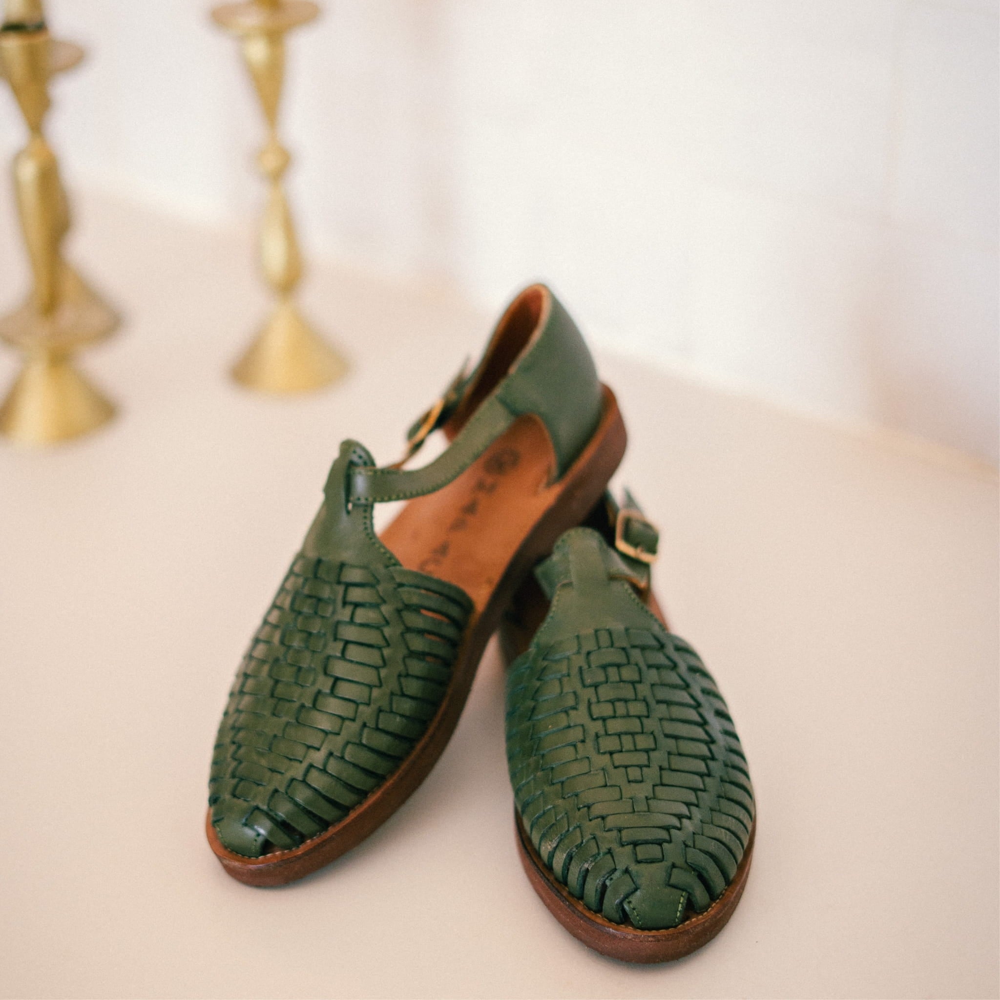 PEONIA OLIVE - HUARACHE FEMME MAPACHE