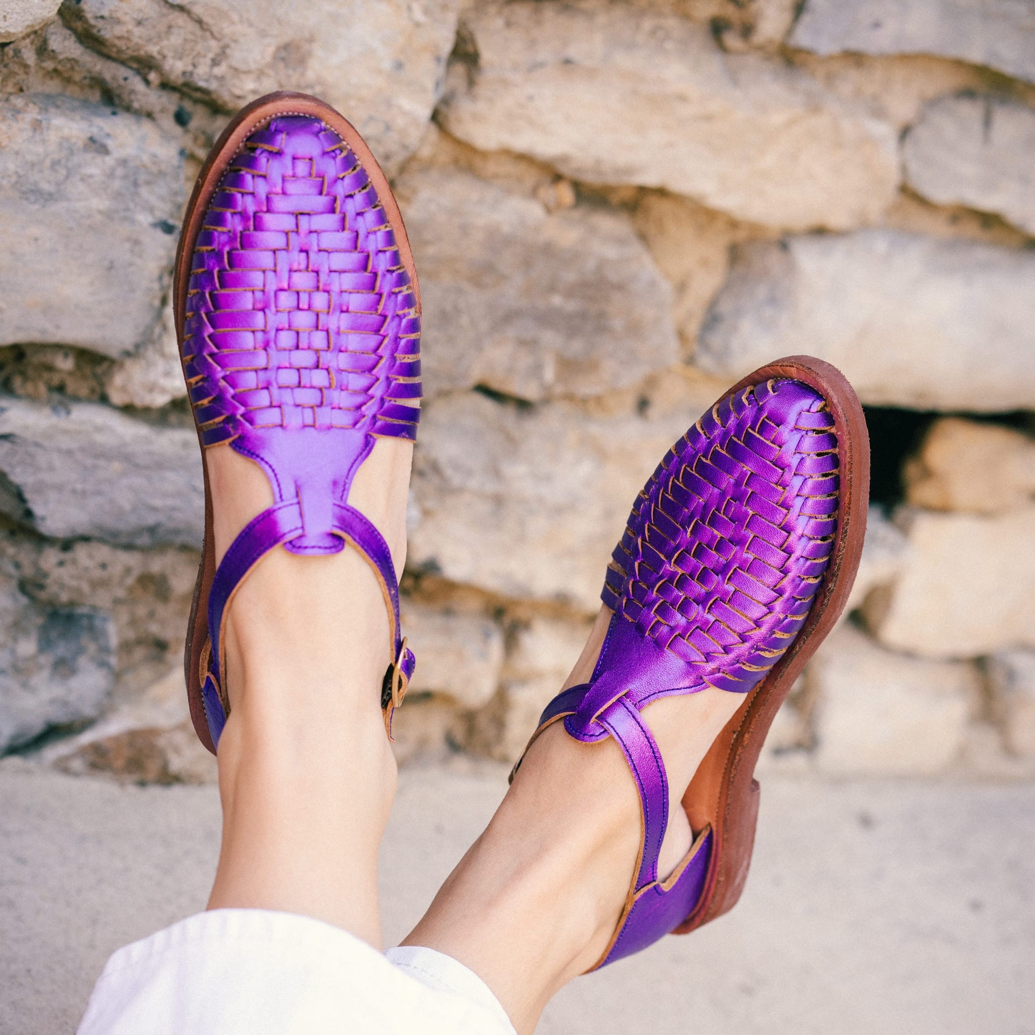 PEONIA VIOLET FLASHY - HUARACHE FEMME MAPACHE