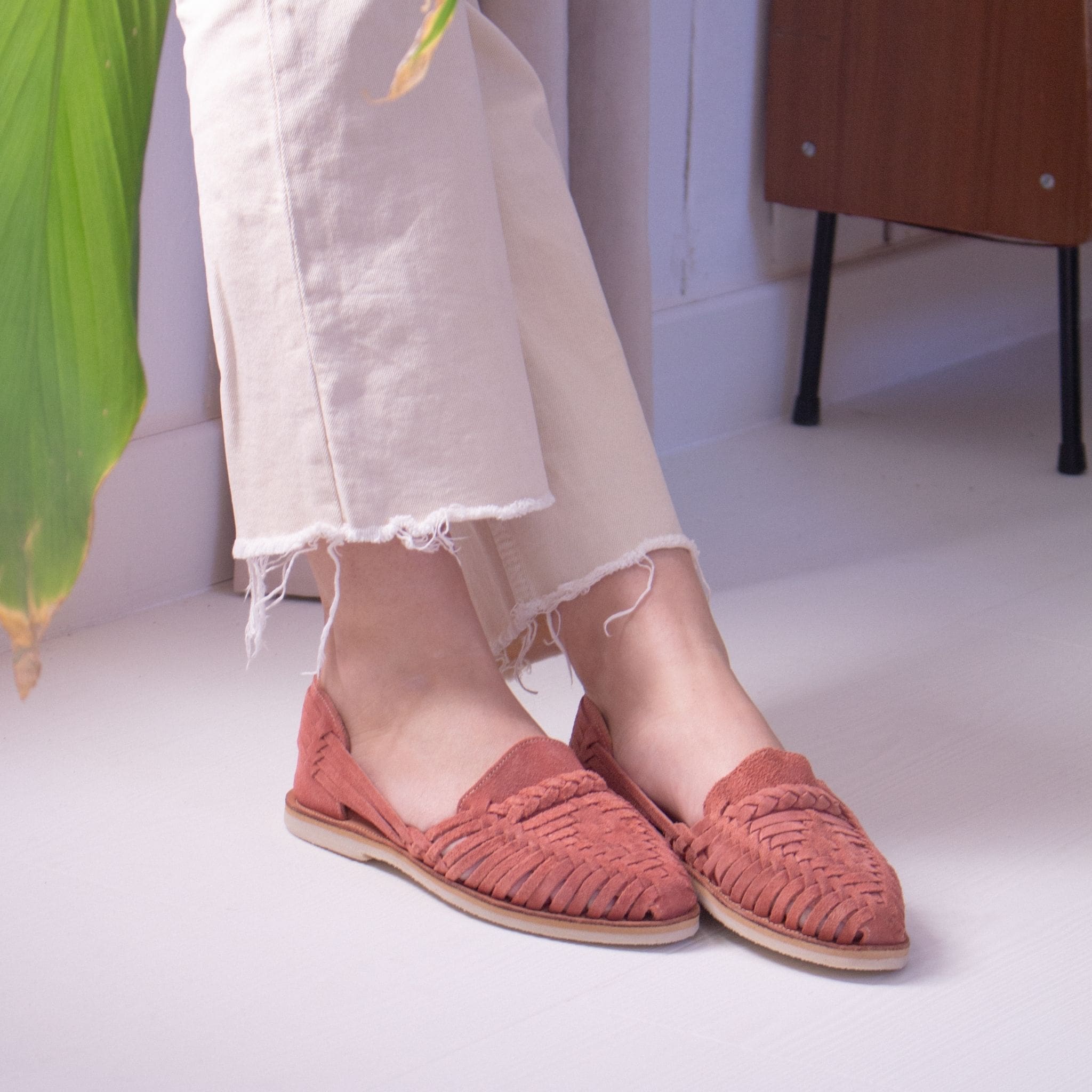 Alegre Suede Framboise - Huarache Mapache