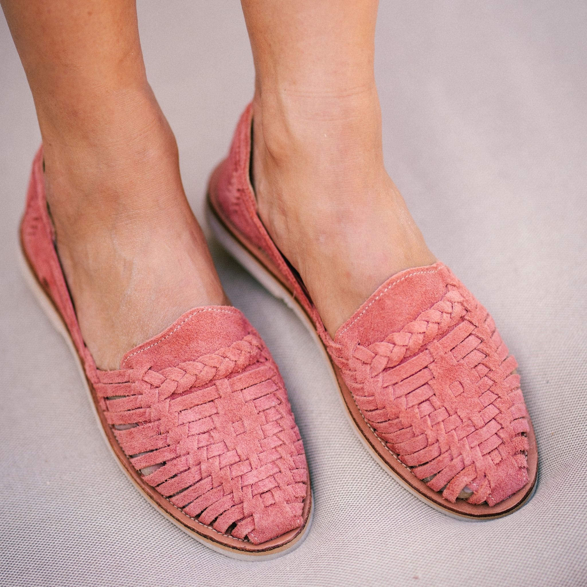 Alegre Suede Framboise - Huarache Mapache