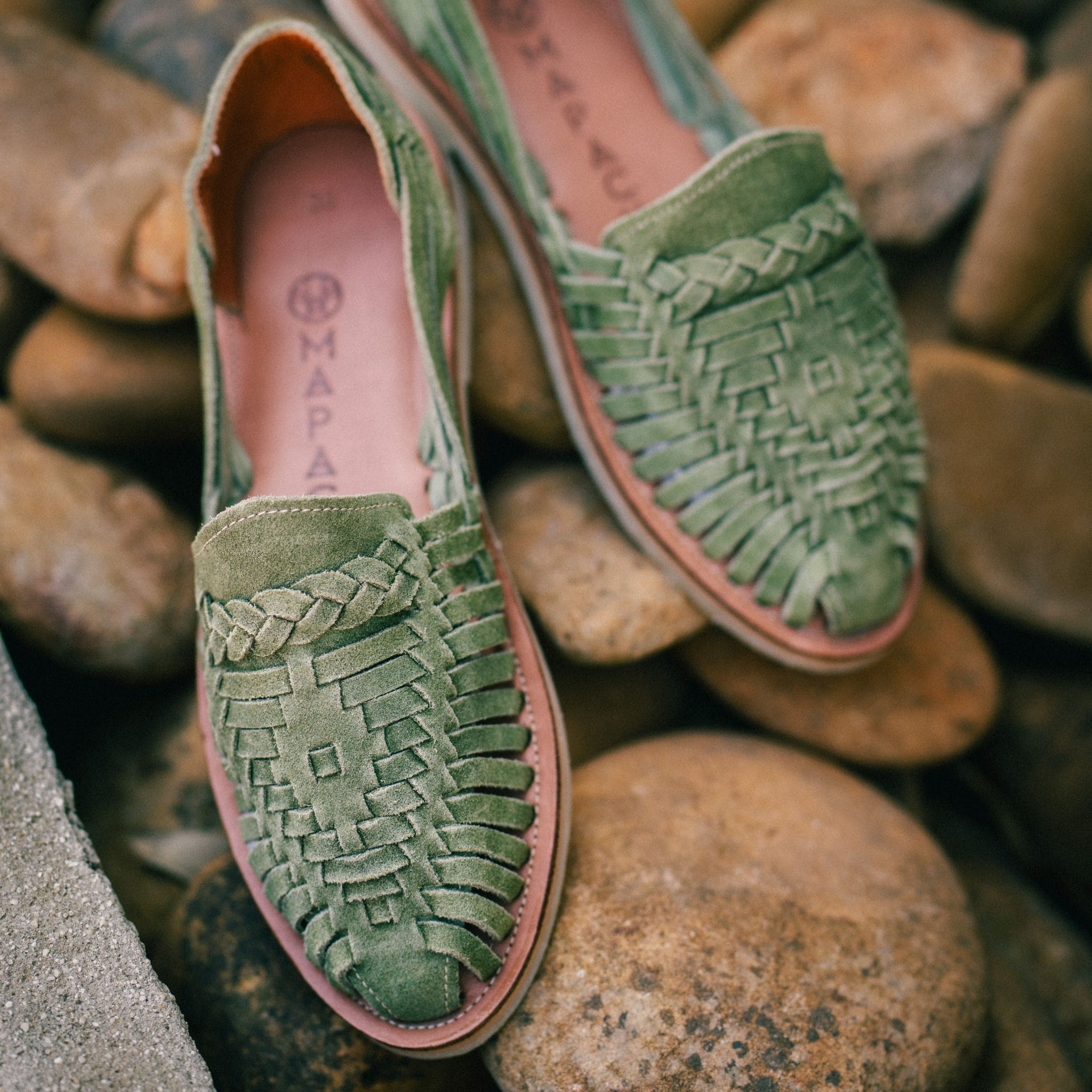 Alegre Suede Olive - Huarache Mapache