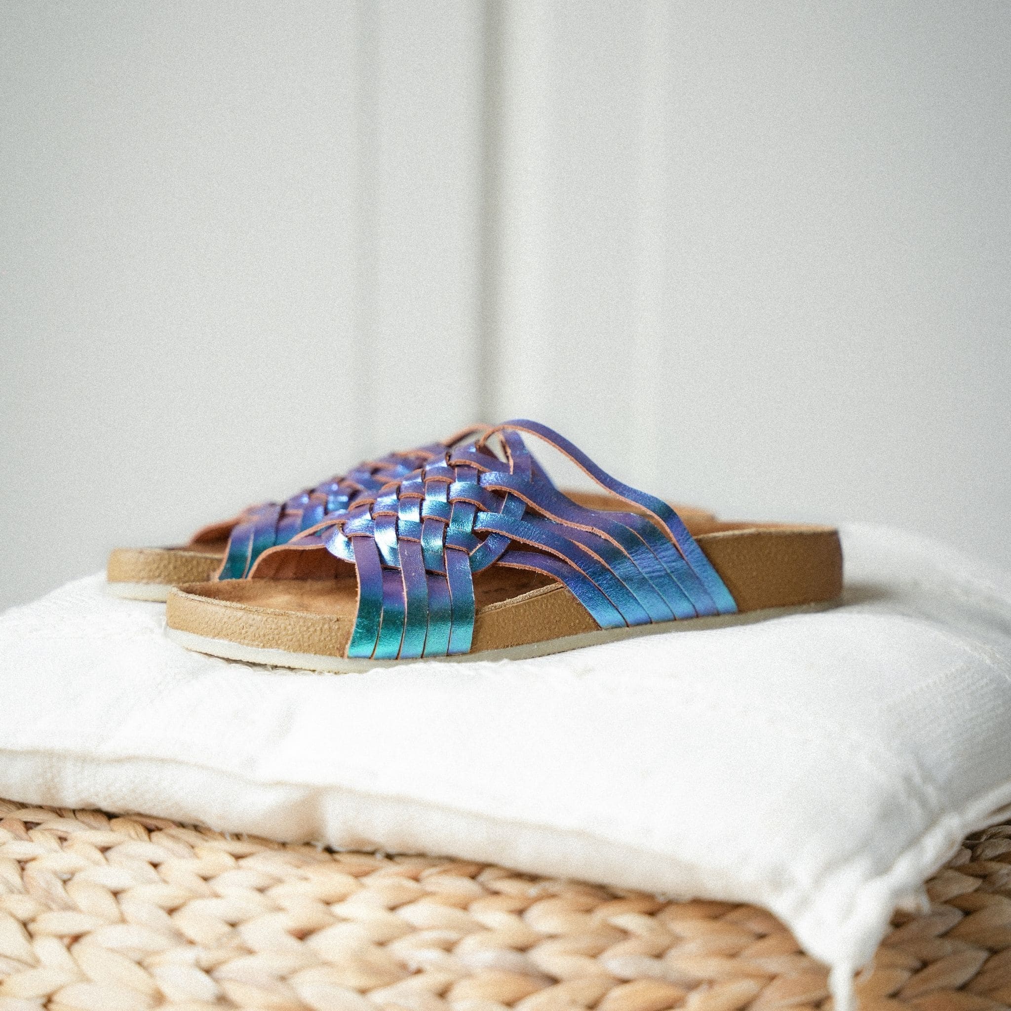 INÈS BLUE MERMAID - MULE FEMME MAPACHE