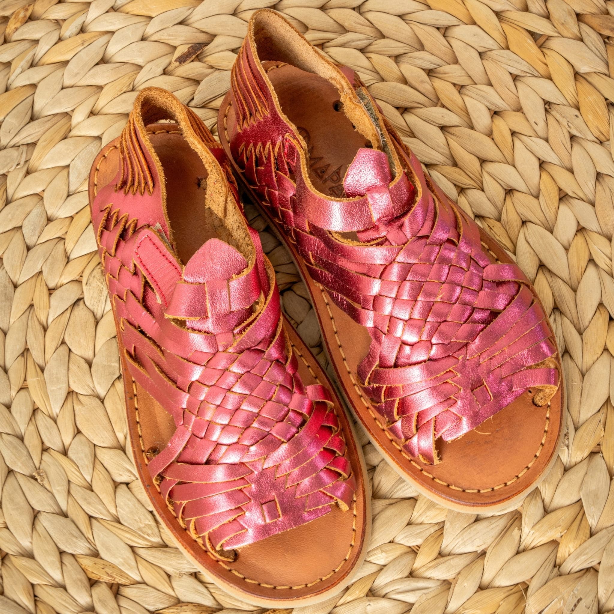 SANDALITA ROSE FLASHY - HUARACHE ENFANT MAPACHE